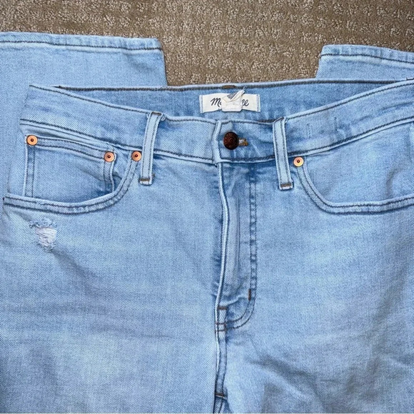 Madewell Mid-Rise Classic Straight Jeans in Wellingford Wash women’s size 28 - Picture 5 of 9